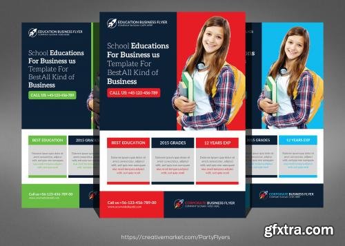 CreativeMarket School Education Flyer Template 561443