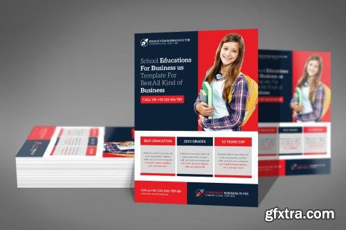 CreativeMarket School Education Flyer Template 561443