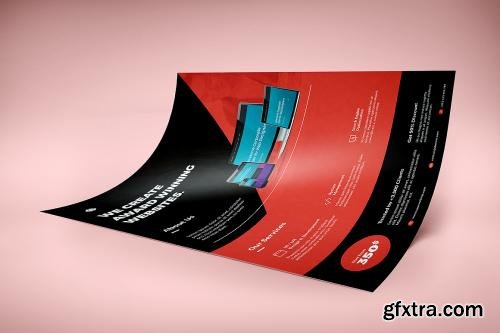 CreativeMarket A4 Creative Flyer Mock-Up 9 562436