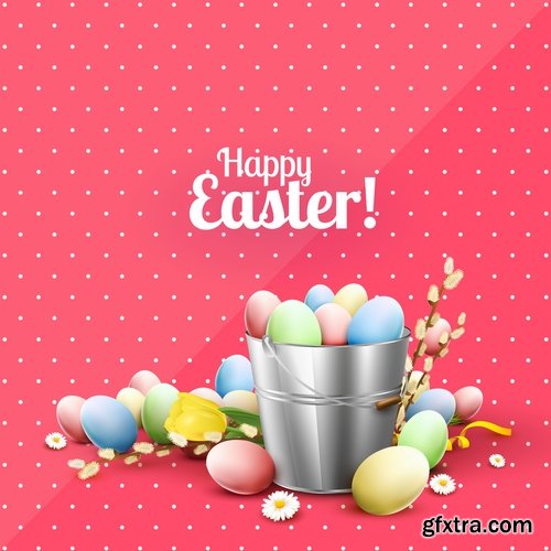 Easter Egg Collection poster gift card 25 EPS