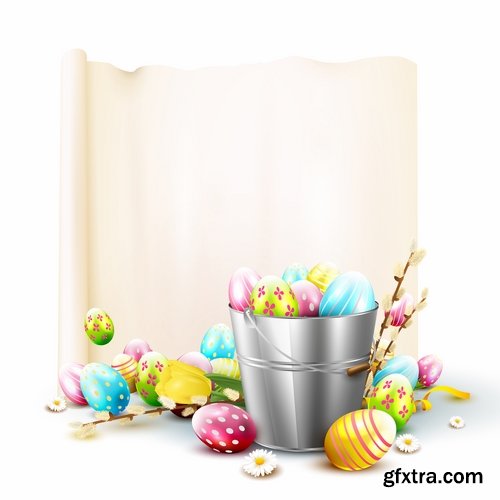 Easter Egg Collection poster gift card 25 EPS