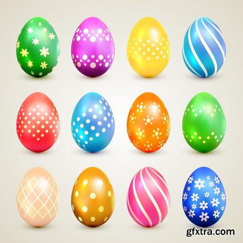 Easter Egg Collection poster gift card 25 EPS