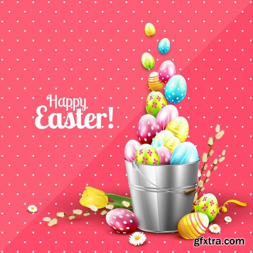 Easter Egg Collection poster gift card 25 EPS