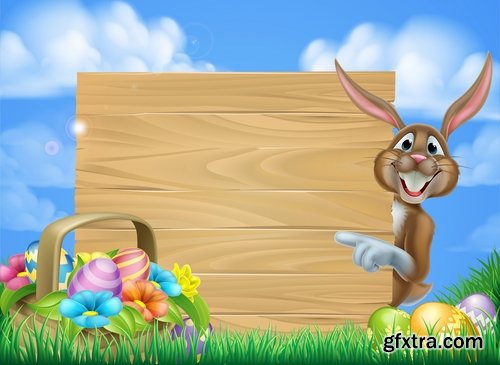 Easter Egg Collection poster gift card 25 EPS