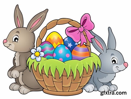 Easter Egg Collection poster gift card 25 EPS