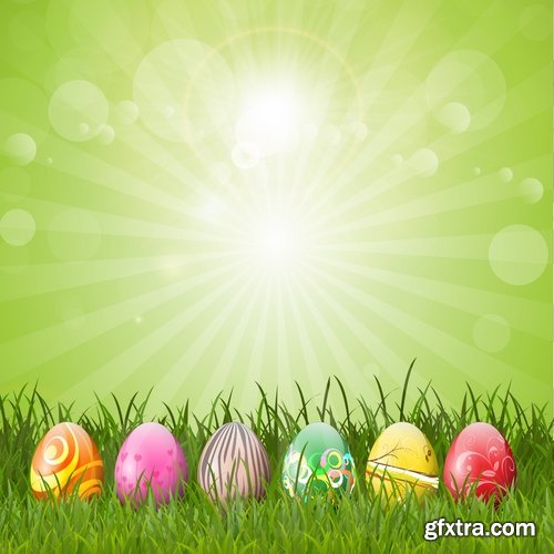 Easter Egg Collection poster gift card 25 EPS