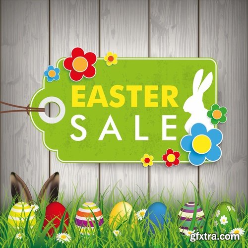 Easter Egg Collection poster gift card 25 EPS