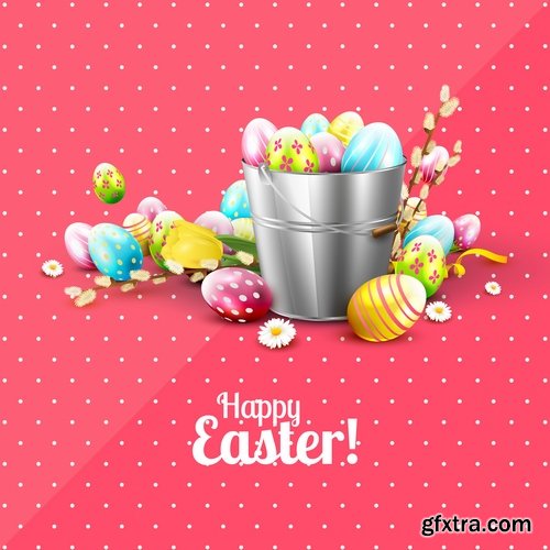 Easter Egg Collection poster gift card 25 EPS