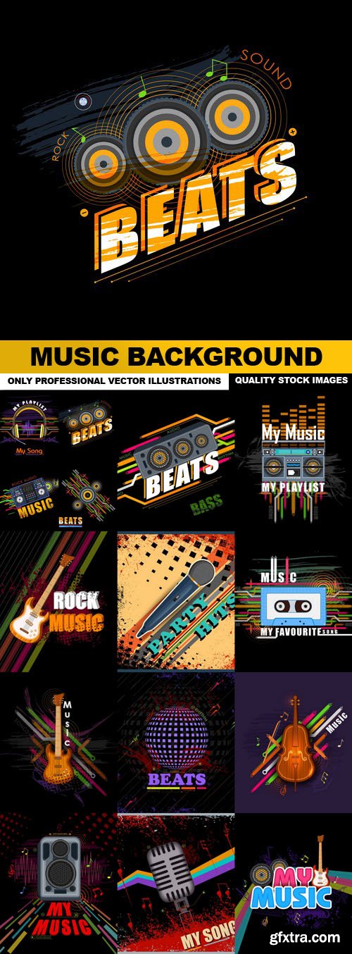 Music Background - 15 Vector