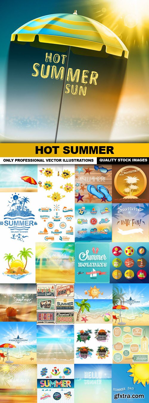 Hot Summer - 25 Vector