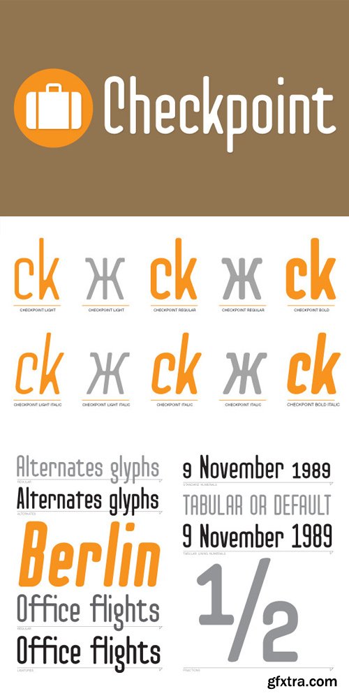 Checkpoint Font Family $60