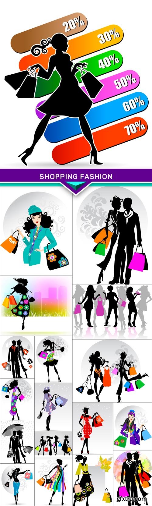 Shopping Fashion 18x EPS