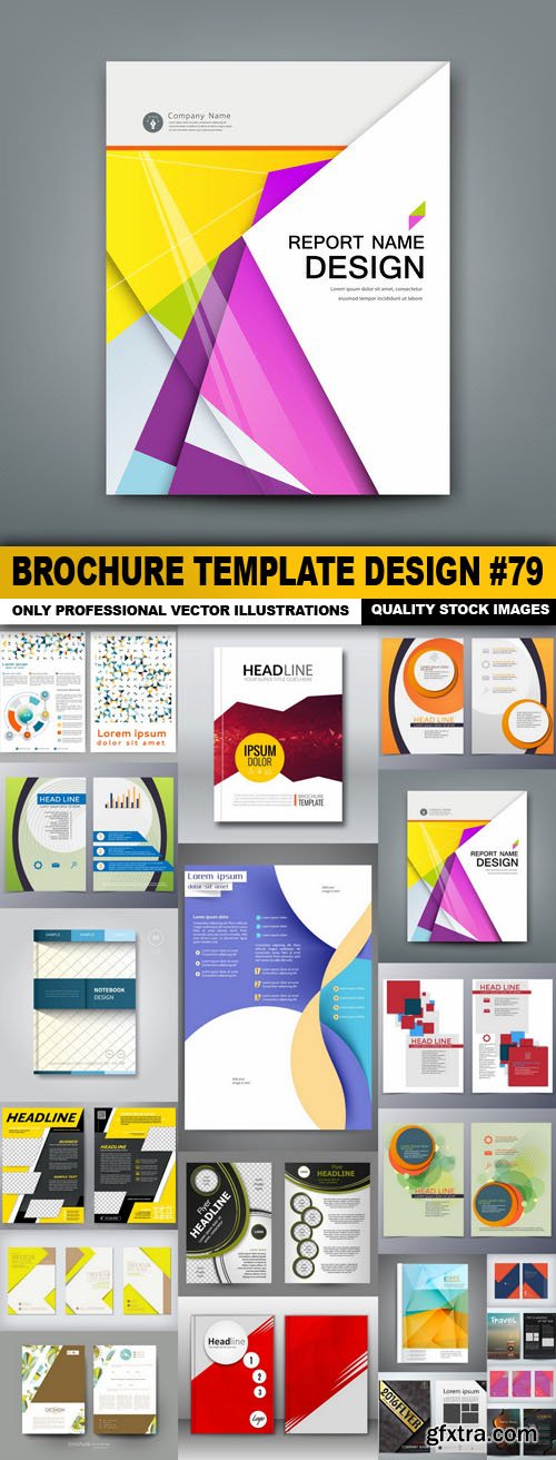 Brochure Template Design #79 - 20 Vector