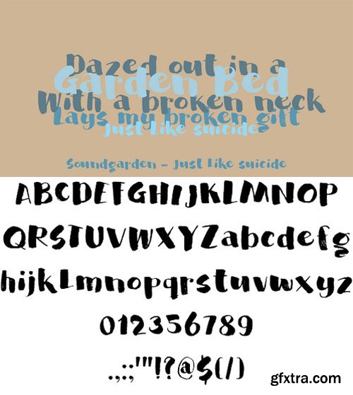 DK Garden Bed font