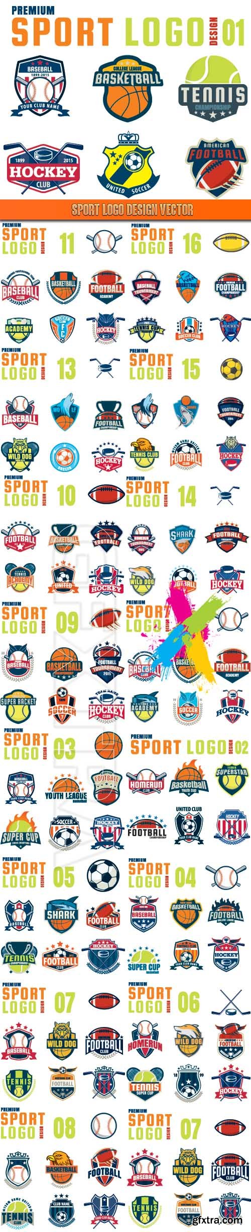 Sport logo design vector