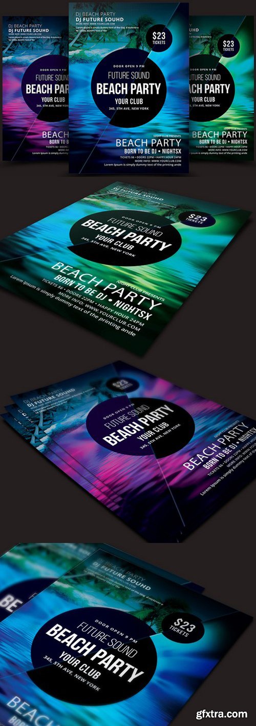 CM - Beach Party Flyer 537221