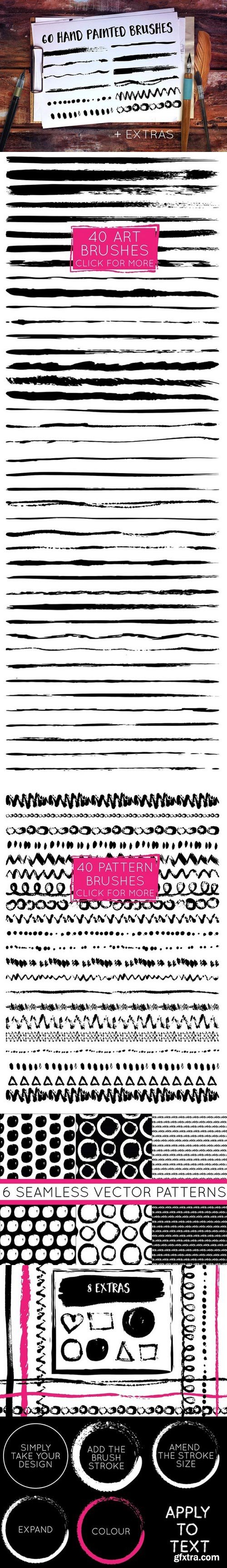 CM - Handpainted Brush Stroke Brushes 553641