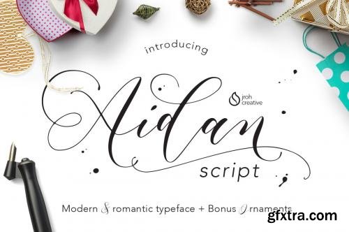 CreativeMarket Aidan Romantic Script 560359