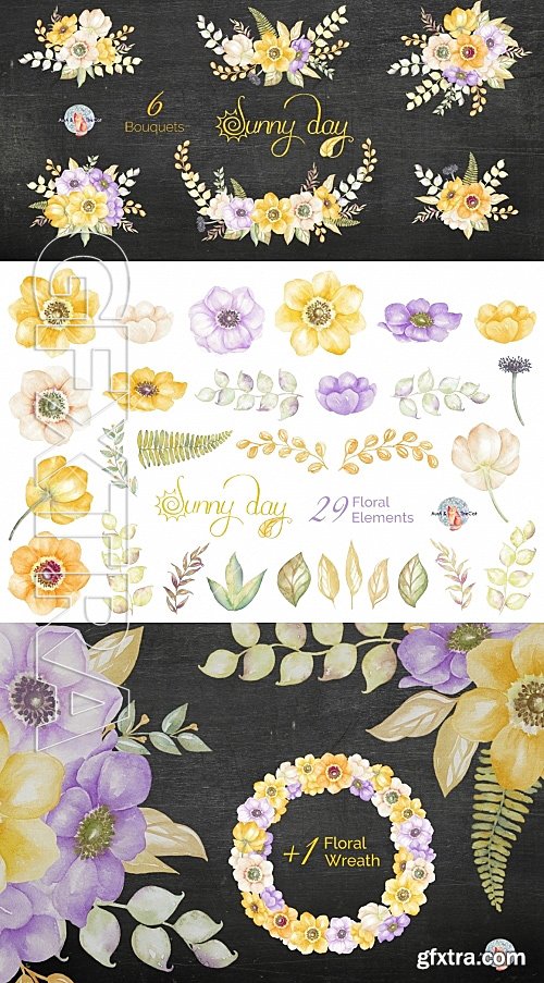 CM - Watercolor Clipart Bundle 560175