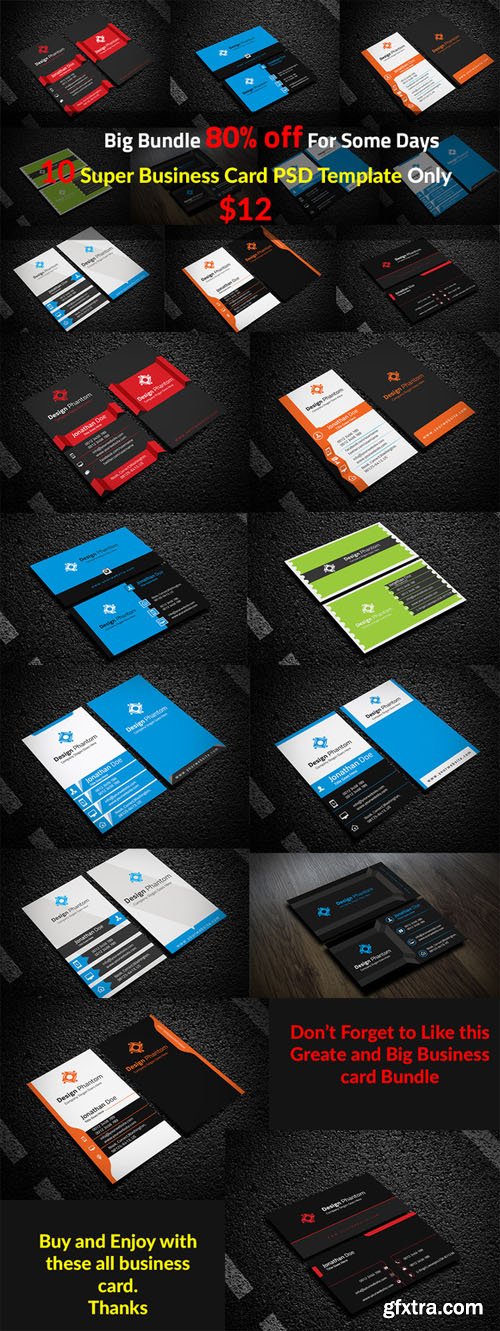 10 Creative Business Card Template - CM 207656