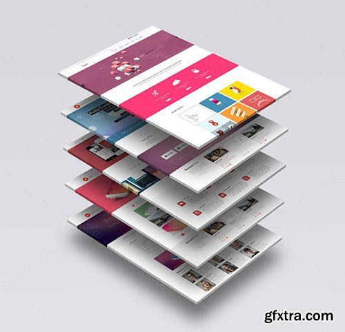 CreativeMarket 3D Website Mock-Up 1