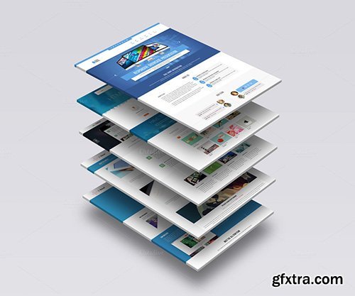 CreativeMarket 3D Website Mock-Up 1