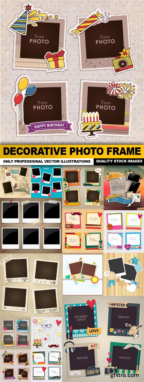 Decorative Photo Frame - 15 Vector