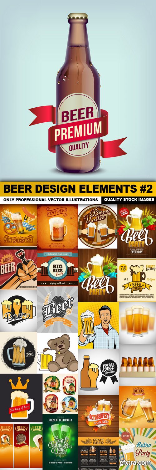 Beer Design Elements #2 - 25 Vector