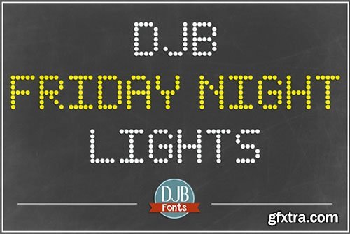 CM DJB Friday Night Lights Font 371688