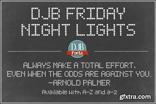 CM DJB Friday Night Lights Font 371688