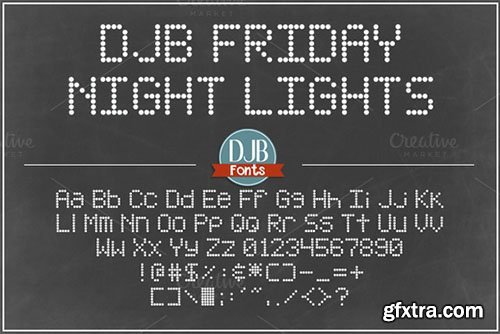 CM DJB Friday Night Lights Font 371688