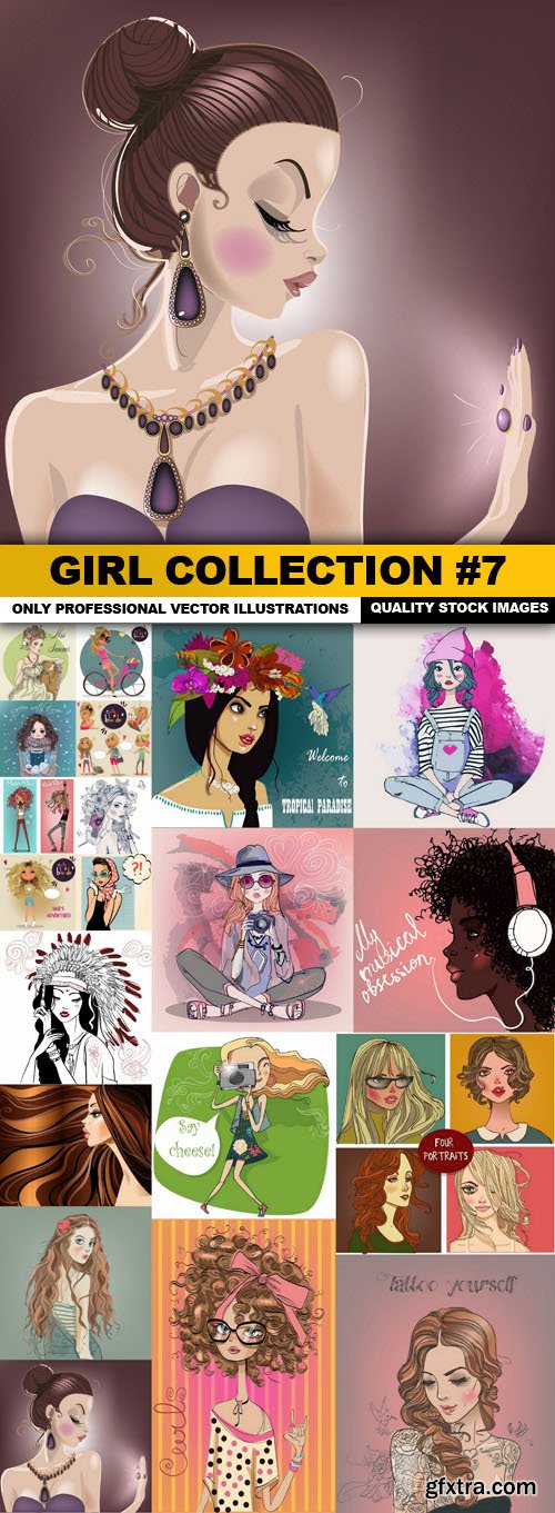 Girl Collection #7 - 20 Vector