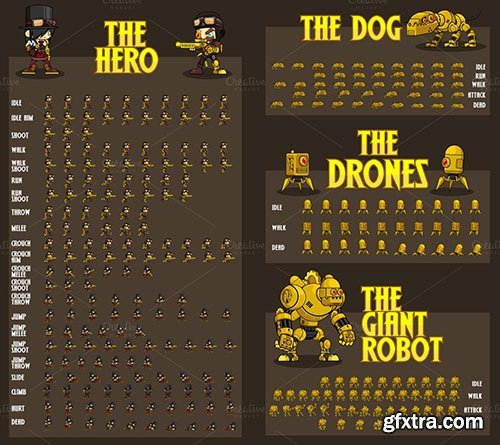 CreativeMarket - Steampunk Game Sprites