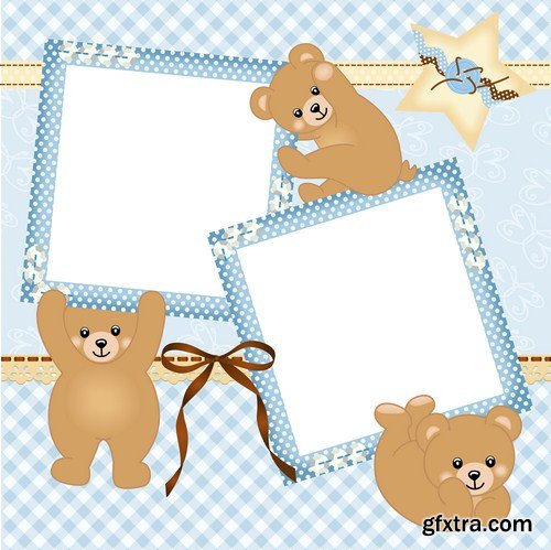 baby boy card 19X EPS