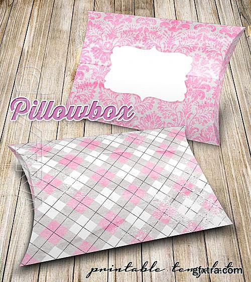 CM - Printable Pillowbox Pink 558447