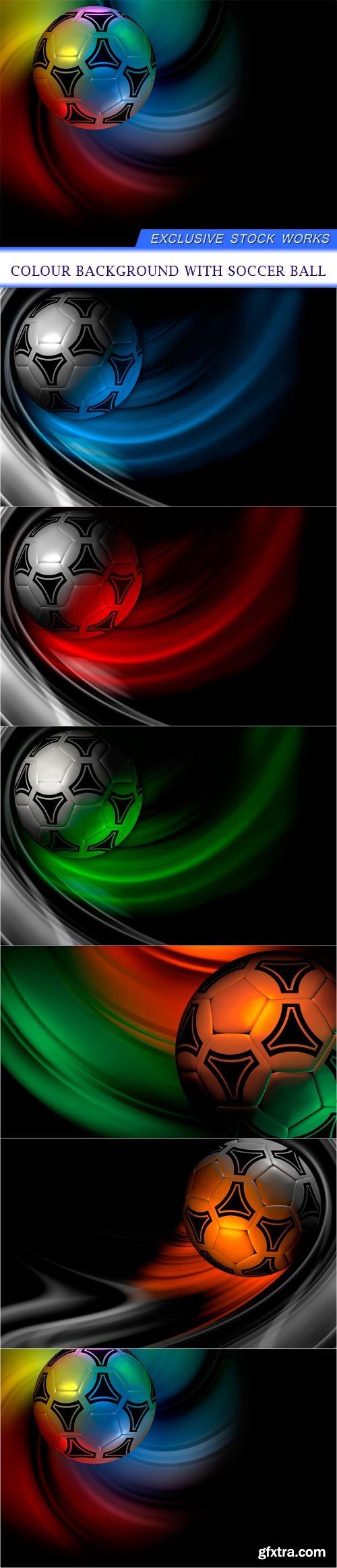 colour background with soccer ball 6X JPEG