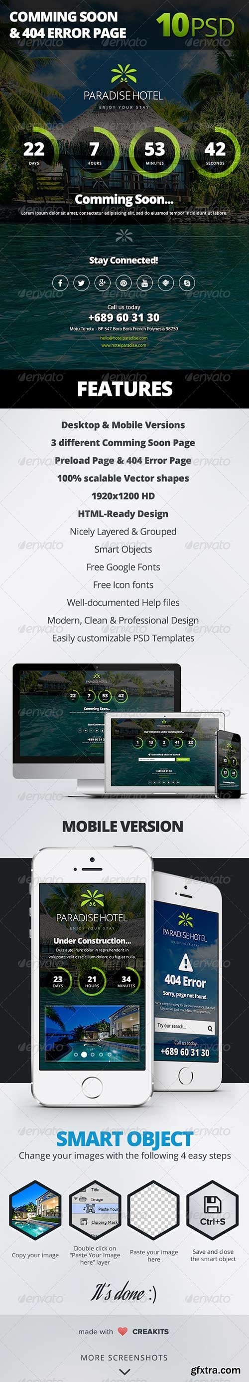 GraphicRiver - Comming Soon & 404 Error Page 8517836