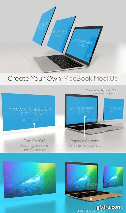 GraphicRiver - Mactop 2015 Mockup Creator - Laptop Mockup - 14264066