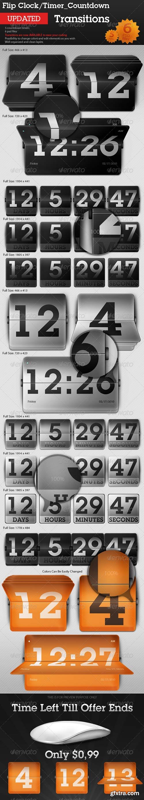 GraphicRiver - Flip Clock / Countdown Timer - Transitions 94862