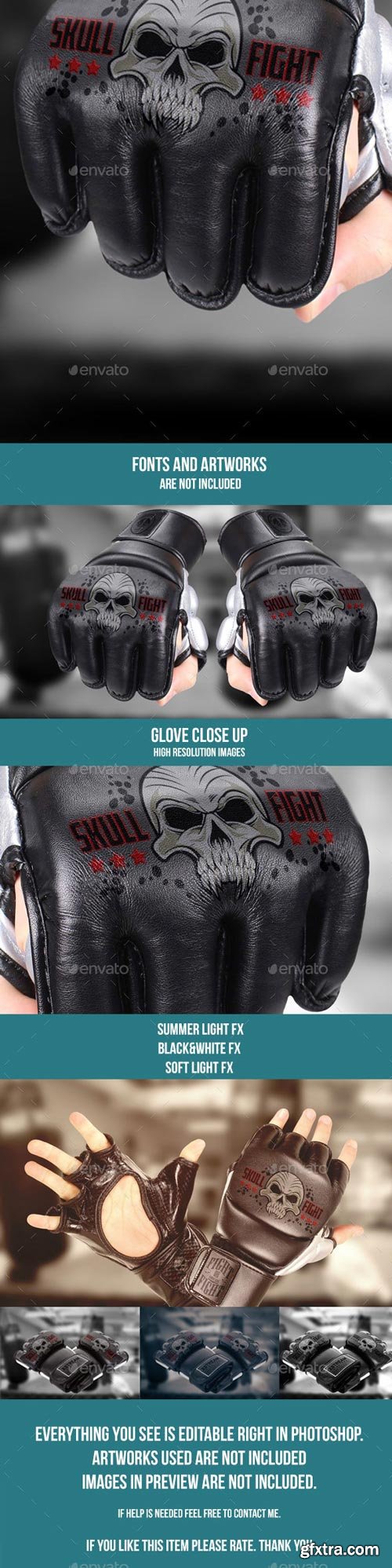 GraphicRiver - Mma Gloves PSD Mockup - 15075896