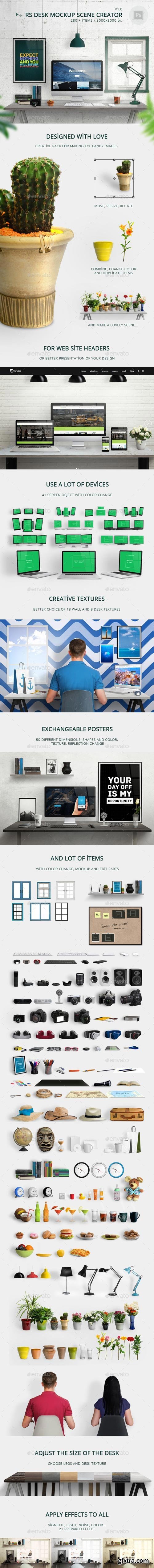 GraphicRiver - RS Desk Mockup Scene Creator - 13810549