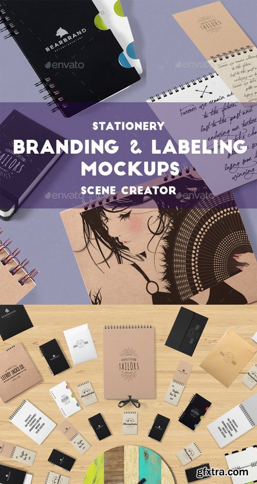 GraphicRiver - Stationery Branding & Labeling Scene Creator - 12253296