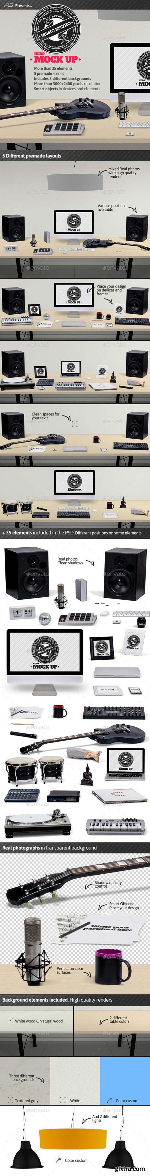 GraphicRiver - Music Studio Mock Up - 12147624