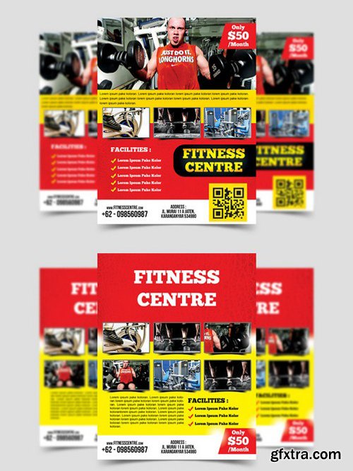 CM - Fitness Center Flyer Template 561586