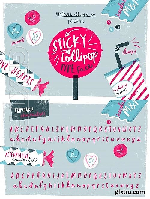 CM - Sticky Lollipop Typeface 554604