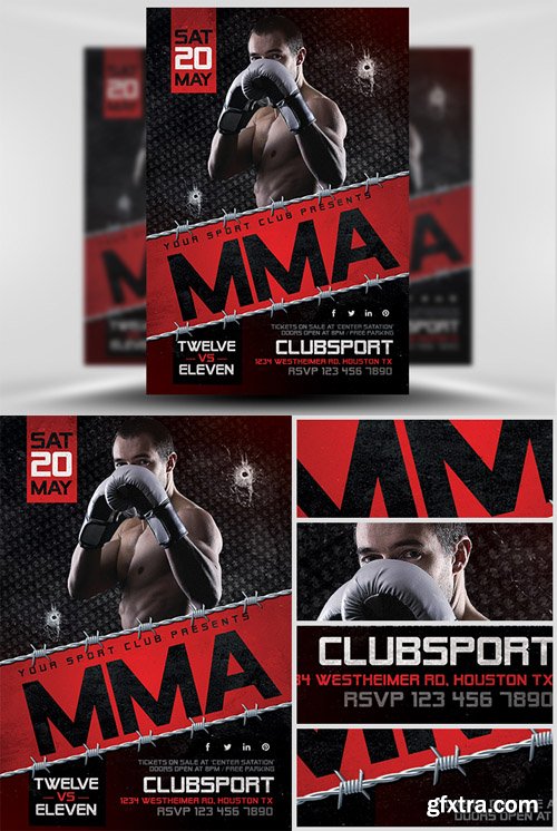 MMA Flyer Template 2