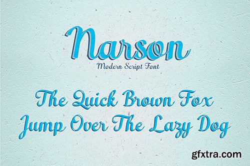 Narson Scirpt Font - CM 382514