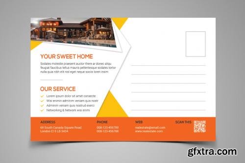 CreativeMarket Real Estate Postcard 561785