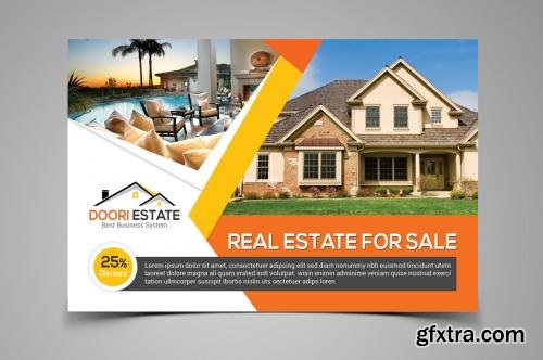 CreativeMarket Real Estate Postcard 561785