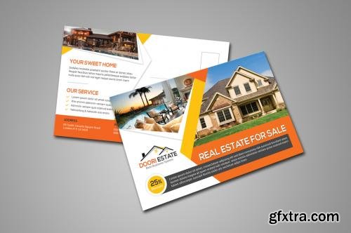 CreativeMarket Real Estate Postcard 561785